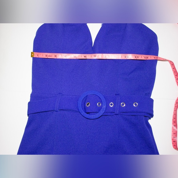 Haute Monde | Strapless Jumpsuit | Royal Blue | Small - Picture 7 of 9